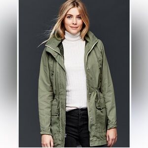 GAP Olive Green Women's Parka Jacket